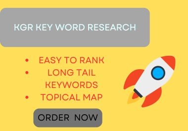 Utilize KGR keyword research to discover long-tail semantic topics.