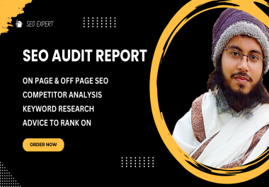 I will do full website SEO audit report