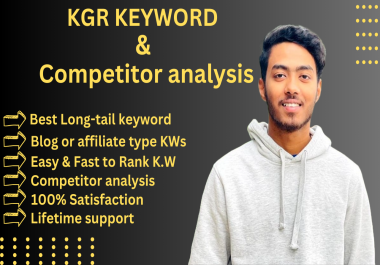 SEO long tail kgr keyword research.