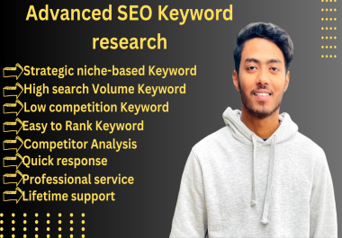Advanced SEO keyword research and competitor analysis of your website