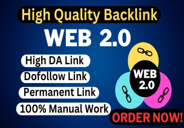 I will Provide Web 2.0 Dofollow Backlinks High DA PA