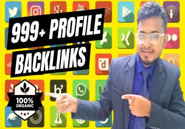 I will create 100 profile backlinks manually with high domain authority