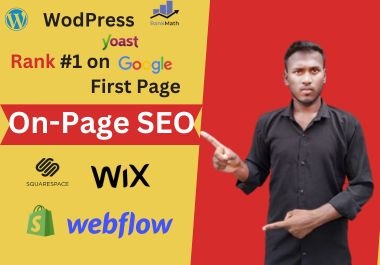 I will do complete on page seo with yoast seo and premium rank math seo plugin in WordPress site