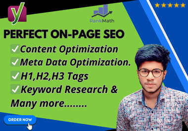 I will do Advanced WordPress On Page SEO with Rank Math & Yoast for your business