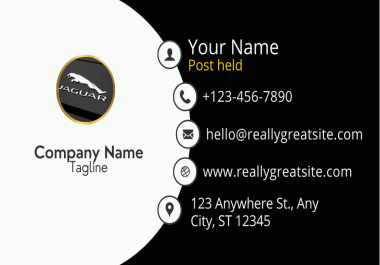 100 Customizable Royal and Formal Business Card along with LOGO Design