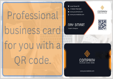 I Will Do a Professional Business Card Making With QR Code IN Few Hours.