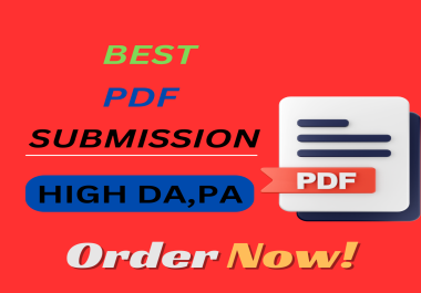 I Will Do 30 PDF Submission/ top high DA,  PA,  site low spam