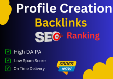 I will create 70 best SEO profile backlinks on high quality