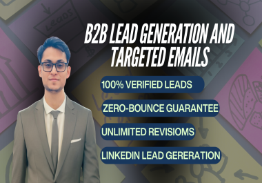 I will offer b2b lead generation for any Business 100 lead