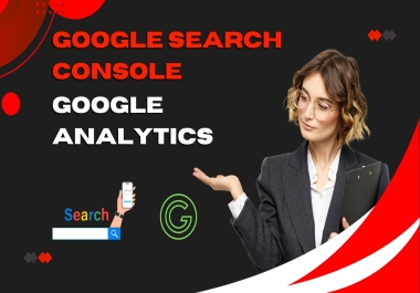 setup google analytics,  search console