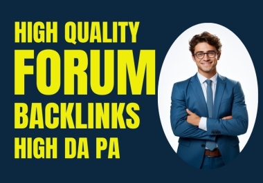 I Will Do 50 Unique High Quality Forum Posting Backlinks On High Da