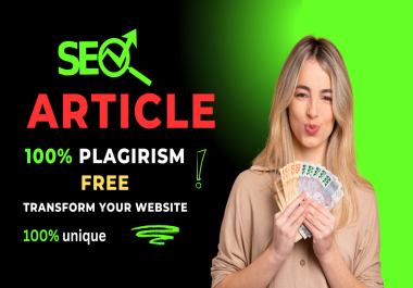 I will write 2x1000 engaging Seo-Optimized article for your website