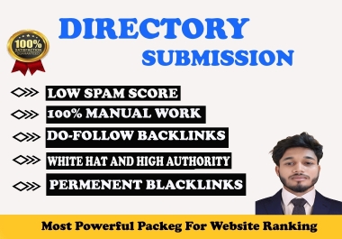 I'll personally create 100 directory submissions with rapid,  high-authority approval.