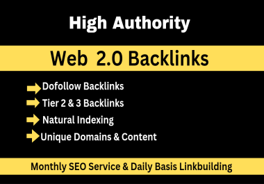 I Will Do Best Web 2.0 Backlinks