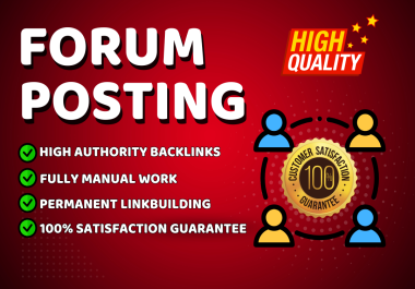 1000 forum posting backlinks created for ranking your website