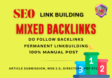 400 Do follow SEO Mixed Backlinking service to rank your website