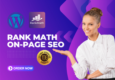 I will do complete on page SEO with Rank Math in WordPress