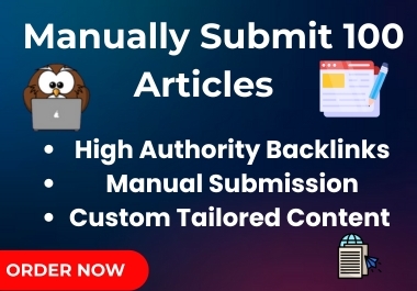 Do 100 Unique Article Submit for Effective Backlinking