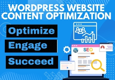 I will do wordpress website page content optimization