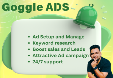 Google Ads Campaign, Setup,  Google ppc ads, adwords search ad, keyword research.