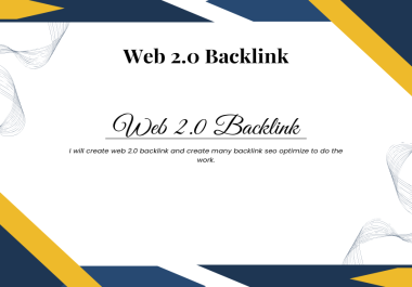 I will create web 2.0 backlink and seo optimize