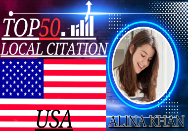 I will do top 50 USA local citations and business directories for google ranking