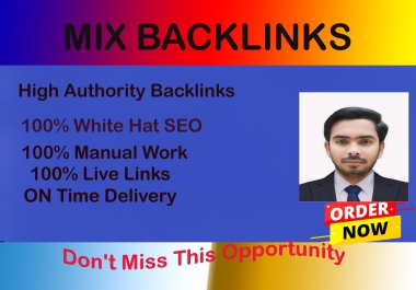 I can offer 200 mix backlinks to help your website rank on high authority sites