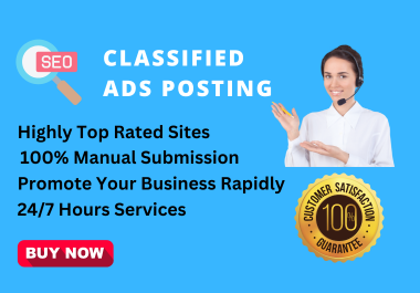 I will build 50 high premium quality Classified Ads Posting dofollow backlinks.