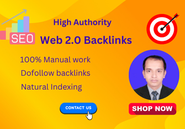 I will create 200 high quality Web 2.0 dofollow backlinks