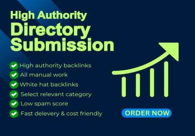 I will manually do 70 a professional directory submission SEO backlink