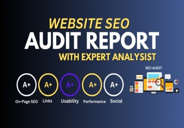 Website SEO audit,  Provide Audit Recommendations