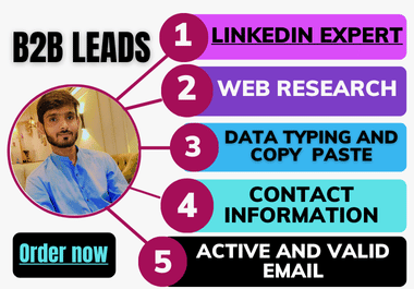 I will google research companies,  copy paste,  targeted email listing and lead generation
