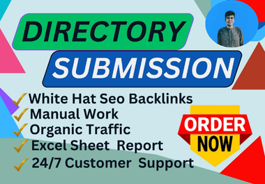 Provide Manually 80+ Do-follow Directory Submission High Quality Backlinks for website ranking.