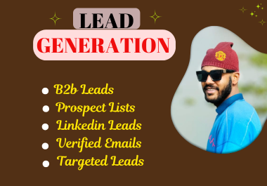 I will provide you B2B Lead Generation,  LinkedIn Lead Generation