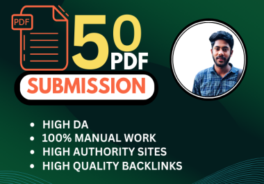 I provide High-Authority 'Article/Pdf Submission' Backlinks