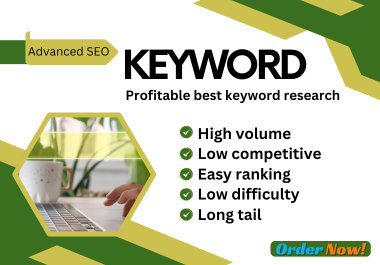 Professional Keyword Research and Profitable Keyword for Web Development