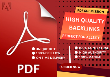 Get 35 PDF submission on top high authority backlinks