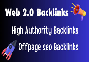 I will make 200 high quality web 2 0 backlinks manually