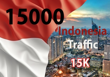 15000 Indonesia traffic in 7 days