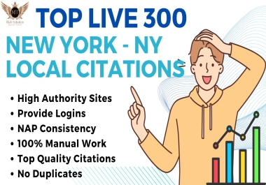 I wil provide High DA New York Local Citations