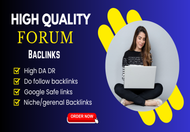 I will create 80 niche relevant/Gerenal forum posting backlinks - High Quality Backlinks
