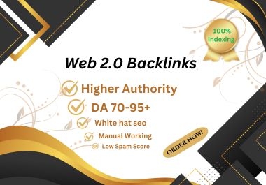 I will create web 2.0 backlinks manually with higher authority