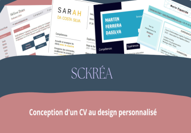 Fully customizable resume designs - French