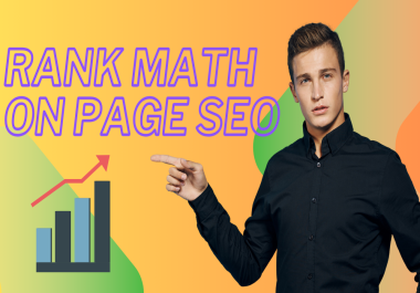 I will do wordpress and on page SEO with rank math