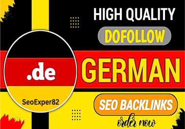 Get High Quality 25. De German Backlinks High DA PA