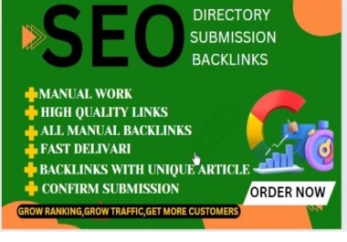 I will do 300make SEO link building high authority directory submission