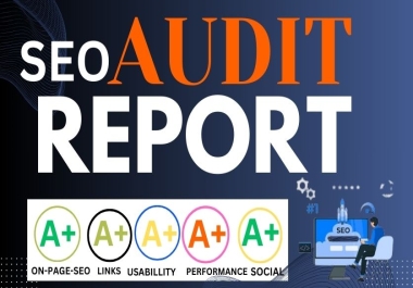 create 1 SEO audit report for your website