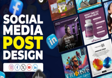 I will design Social media,  Facebook,  Instagram ads and posts in 24 hours