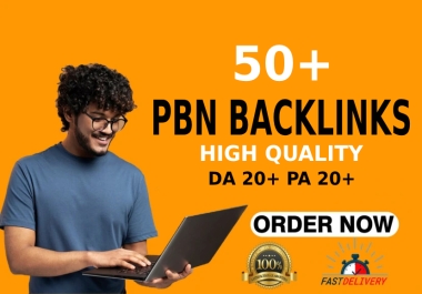 I Will Create 50+ Permanent PBN Backlinks HIGH DA PA DR RANK Your Website Link On Google