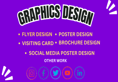 i can do graphics design, business card, flyer design, poster design,  etc